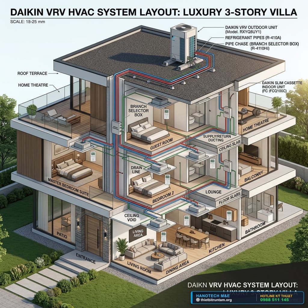 Điều Hòa Trung Tâm Là Gì? Phân Biệt Điều Hòa VRV Và VRF Chi Ti...