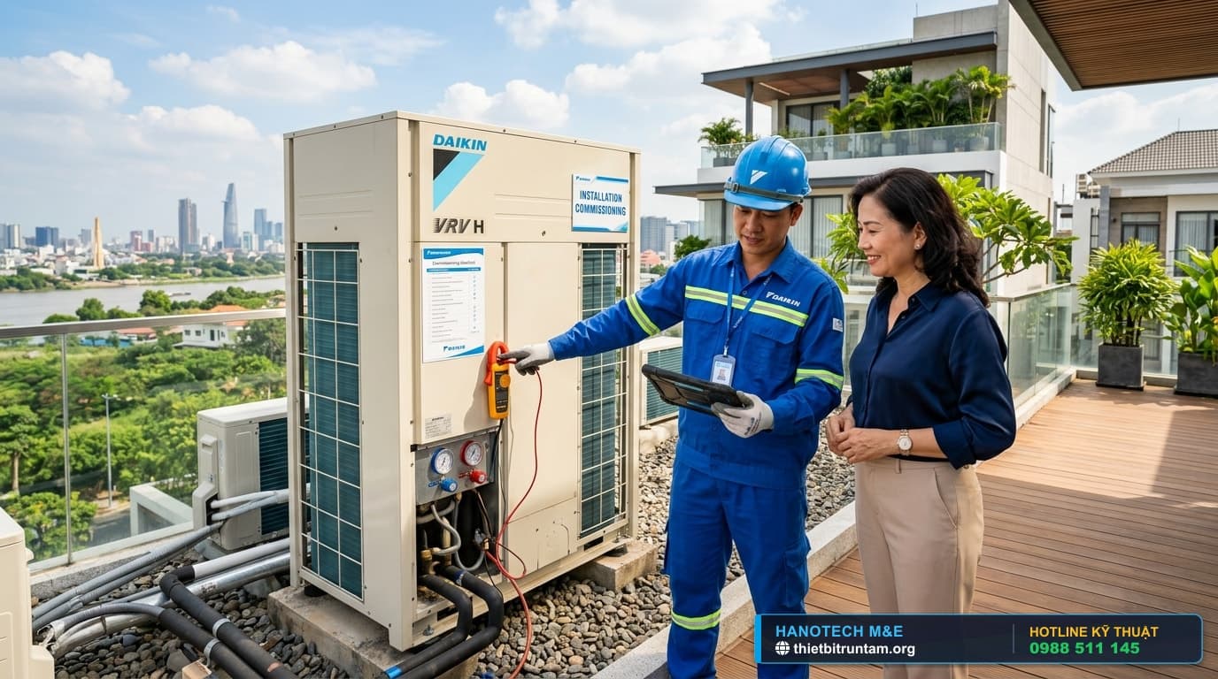 Quy Trình Chạy Thử Nghiệm Thu Commissioning Daikin VRV Bàn Giao