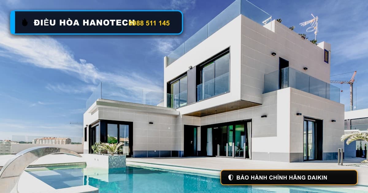 Bảng tổng hợp dự toán thi công điều hòa trung tâm Daikin VRV biệt thự Hà Nội