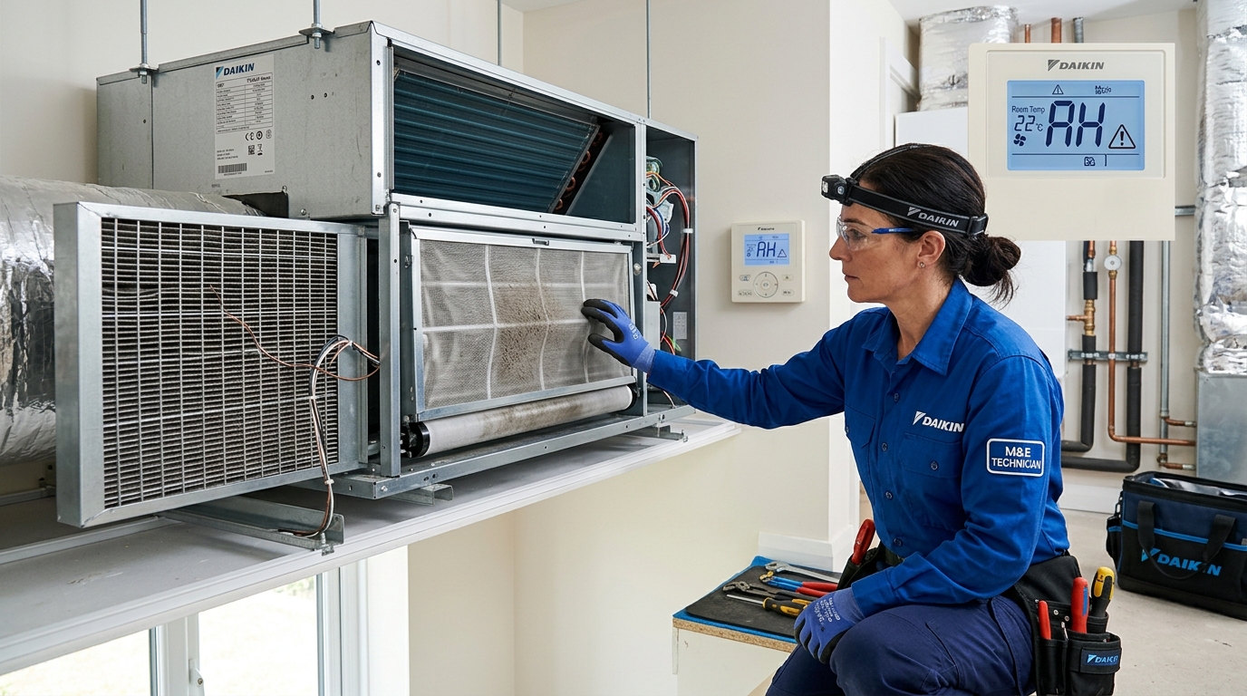 Hướng Dẫn Tra Cứu Khắc Phục Mã Lỗi AH & AJ Daikin [Chuẩn Kỹ Thuật 2026]