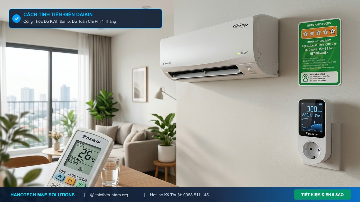 Cách Tính Tiền Điện Điều Hòa Daikin Inverter 1 Tháng Chuẩn Xác