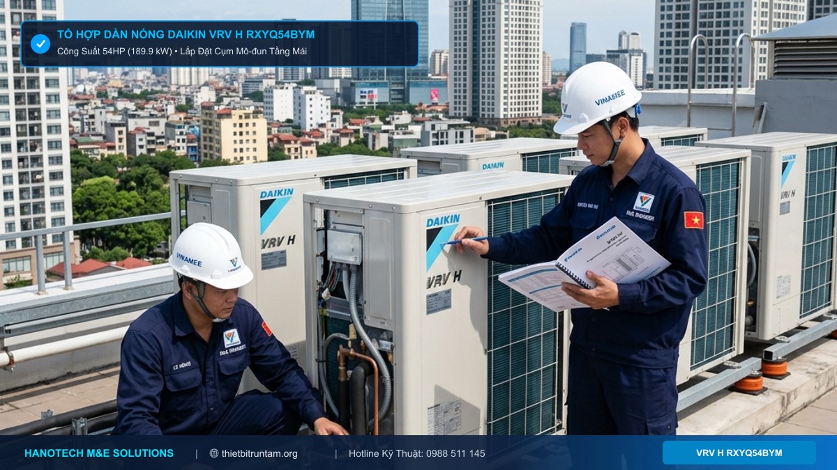 Đánh Giá Dàn Nóng VRV H Daikin RXYQ54BYM 54HP Chi Tiết M&E