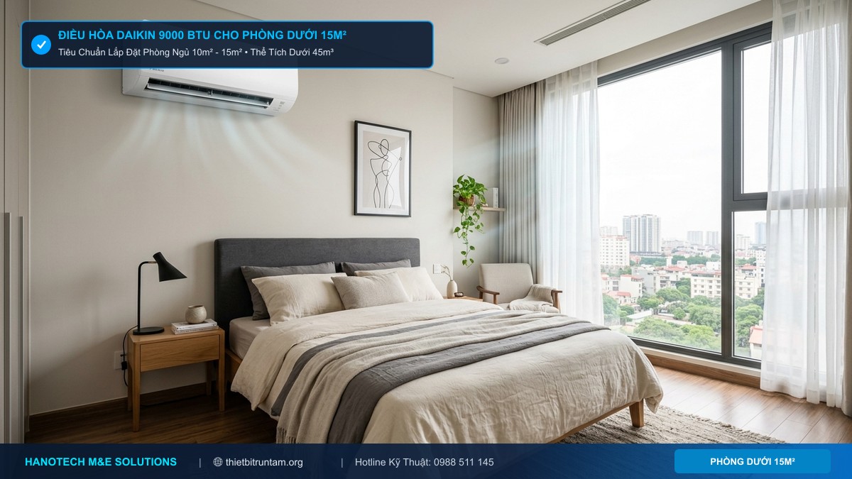 Điều Hòa Daikin 9000 BTU Cho Phòng Diện Tích Nào Chuẩn Kỹ Thuật