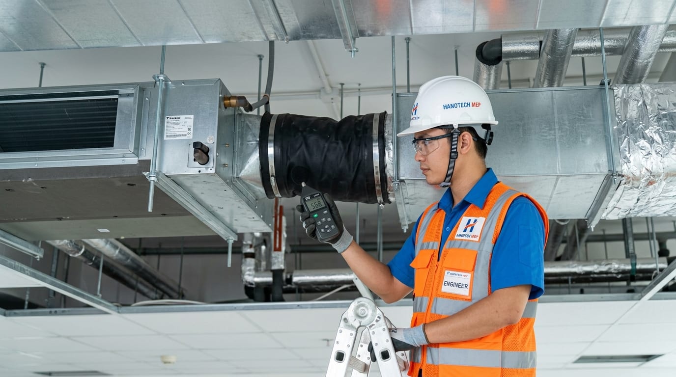 Kỹ Thuật Thi Công Hộp Gió Plenum Và Cổ Bạt Chống Rung