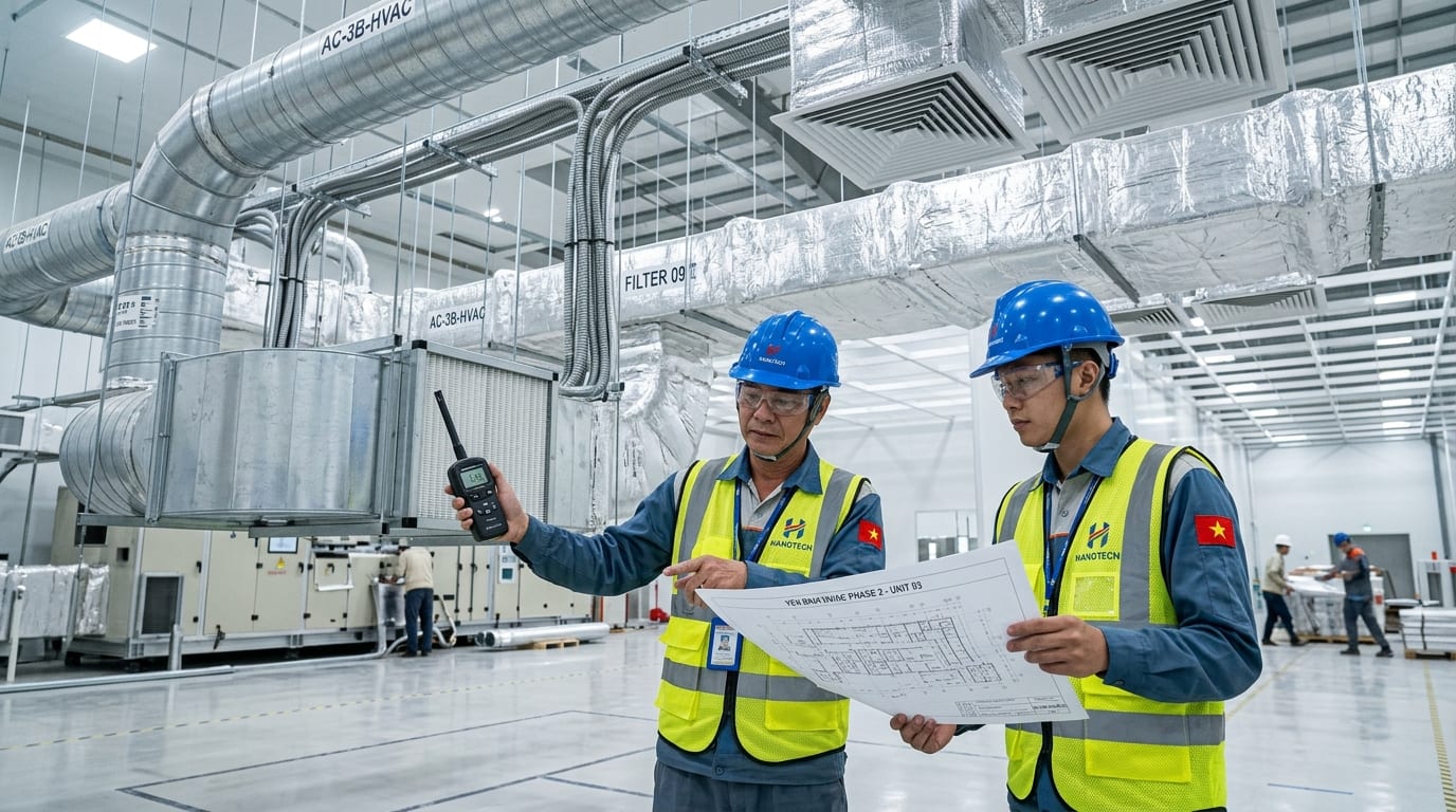 Nhà Thầu Thi Công Điều Hòa & Thông Gió KCN Yên Bình Thái Nguyên (Samsung)